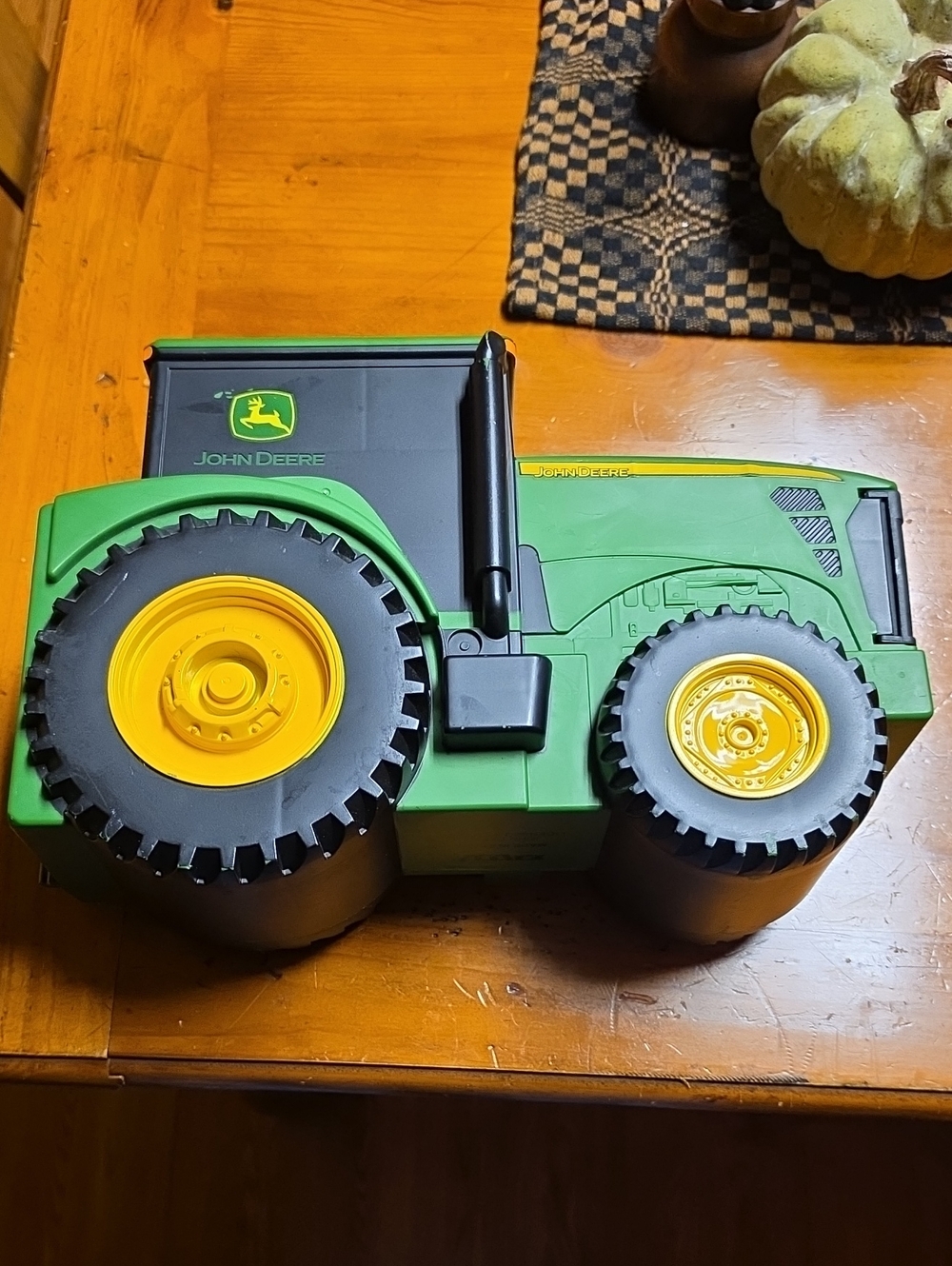 John Deere Green & Yellow Toy Tractor - Kids Play Vehicle